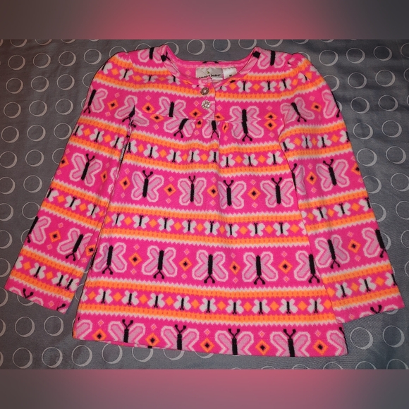 Two fleece shirts w/ pink pants, sz 4 - Picture 9 of 15